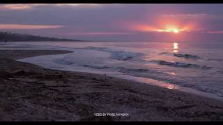 Azov sea sunset. Relax video. 4к 60fps