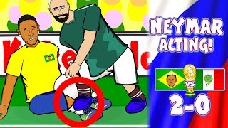 ?NEYMAR ACTING!? ??Brazil vs Mexico 2-0?? World Cup Russia 2018!