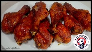 piernas de pollo al horno adobadas