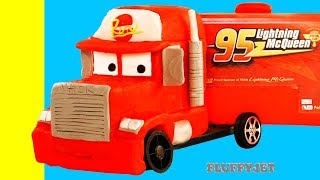Cars lightning McQueen Mack Truck! Disney Cars Stop Motion video!