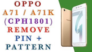 OPPO A71 / A71K CPH1801 REMOVE PIN / PATTERN WITH MRT DONGLE