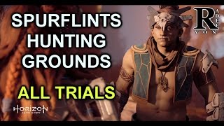 Horizon Zero Dawn - Spurflints Hunting Grounds Location and All Trials Full Guide