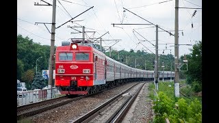 Путешествие кабине -электровоза ЭП1- Котельниково Сальск часть - 1
