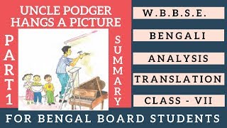 Uncle Podger Hangs a Picture By Jerome K. Jerome Bengali Meaning VII Part 1