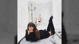 Black fluffy mohair sweater