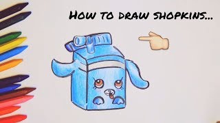 Самый МИЛЫЙ рисунок шопкинс. Как нарисовать шопкинс. How To Draw Milk Bud Shopkins Season 4