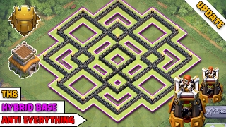 TH8 Hybrid Base with Bomb Tower ♦ TH8 FARMING BASE ♦ COC TH8 Hybrid Base ♦ Clash of Clans 2017