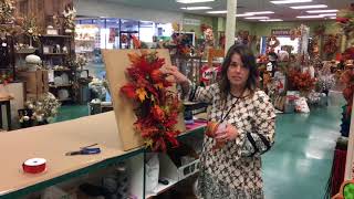 Watch Anna from Dee’s make a Fall Swag/ front door decor DIY How To