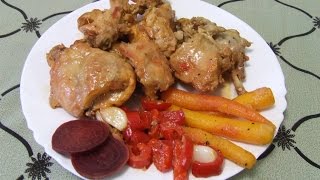 Новогодний рецепт Как приготовить Кролика Кролик тушеный Кролик с овощами Блюдо на новый год