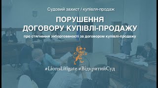 Про стягнення заборгованості за договором купівлі-продажу