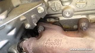 Как сечёт прокладка под выхлопным коллектором на Mercedes SPRINTER 2.1