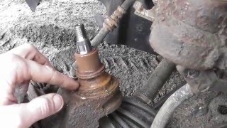 Nissan Primera P11 замена подшибника поворотного кулака