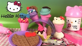 Hello Kitty Le Glacier Pâte à modeler ハローキティ Play Doh Hello Kitty Ice Cream