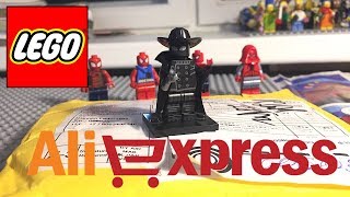 ПАУК-НУАР с AliExpress: Китайская минифигурка ЛЕГО МАРВЕЛ Супергерои ОБЗОР