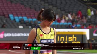Xiaoyan WEN| Gold Women’s Long Jump F37 |Final| London 2017 World Para Athletics Championships
