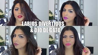 Tutorial: Delineado de Ojo de gato sencillo y Labios Divertidos
