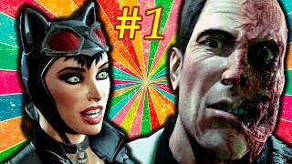 Прохождение Batman Arkham City часть 1 НАЧАЛО ИГРЫ - КОШКА ДВУЛИКИЙ БРЮСИ