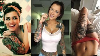 Hot tattoed babes. Sexy inked women