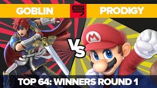 Goblin vs Prodigy - Ultimate Singles: Top 64 Winners Round 1 - Genesis 7 | Roy vs Mario