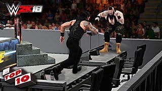 WWE 2K18 Top 10 Extreme Spears!