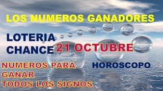 Números para hoy 21 de octubre 2019 - Loteria, chance, chontico, sorteos