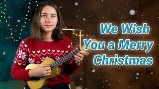КАК ИГРАТЬ НА УКУЛЕЛЕ WE WISH YOU A MERRY CHRISTMAS + ТАБЫ | УРОКИ УКУЛЕЛЕ ДЛЯ НАЧИНАЮЩИХ С НУЛЯ