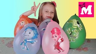 ФИКСИКИ в Шариках Новый Сюрприз Игры Для Детей Новые Серии Фиксики Fixiki New Eggs