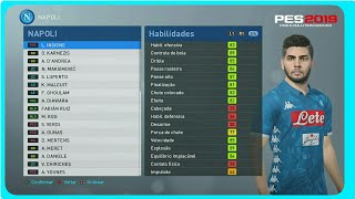 PES 2019 FACES E STATS NAPOLI PEDIDO DE INSCRITO