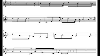 Раскинулось море широко. Саксофон-альт. Ноты.