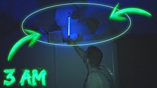 INCREÍBLE LO QUE HACE ESTE LÁSER DESTRUCTOR A LAS 3 AM (Fantasma aparece y me golpea)