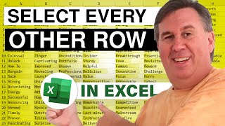 Excel Select Every Other Row In Excel - 2508J