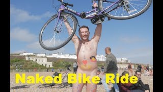 Brighton Naked Bike Ride 4K Vlog, contains some nudity