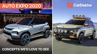 Concepts We'd Love To See @ Auto Expo 2020 | Kia Seltos X-Line, Tata H2X & More | CarDekho