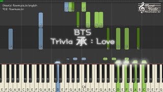 BTS (방탄소년단) - Trivia 承 : Love Piano Tutorial 피아노 배우기
