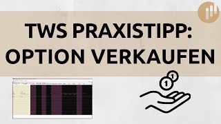 Eine Option in der TWS verkaufen