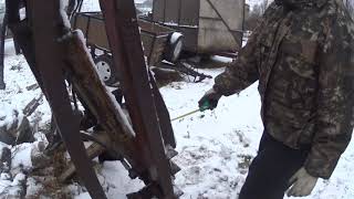 Размеры самодельного погрузчика на навеску МТЗ