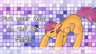 Put your ass in the air /// animation meme (gift for Scootaloo loves Sans)