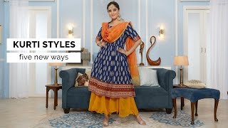 5 Beautiful New Ways to Style Your Kurtis | Glamrs Lookbook