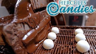 Dark Chocolate Peppermint Creams (Enrobing)