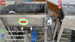 Mesin Ribon Mixer Stenlis 25kg Pengaduk Tepung Gula Kopi Serbaguna Mixer Horizontal Murah Di Kediri