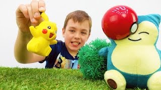 Играм в прятки с Покемонами. Видео игрушки покемон ГО.