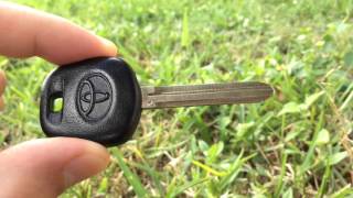 How To Program Toyota Chip Key: Camry Sienna Corolla Highlander 4Runner Solara Matrix FJ Cruiser tC
