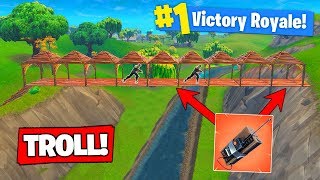 EPIC C4 BRIDGE TROLL In Fortnite Battle Royale!