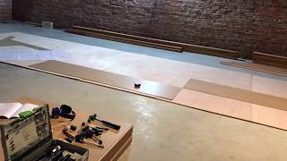Cutting backbone parts out of hardboard - Wharram Tiki 38
