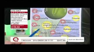 Spirulina mit Gerstengras - Das beste Lebensmittel der Welt ! Natura Vitalis QVC