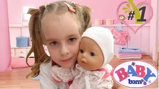 БЕБИ БОН КАК УХАЖИВАТЬ ЗА МАЛЫШОМ Baby born play for girls