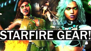 Injustice 2 - Starfire EPIC Gear + Shaders and Gear Abilities!