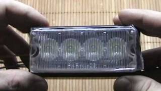 DRL и стробоскоп 4х1W