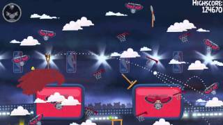 Angry Birds Seasons Ham Dunk Level 3-3 Mighty Basketball Walkthrough