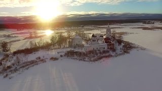 Свято-Троицкий Островоезерский монастырь - зима